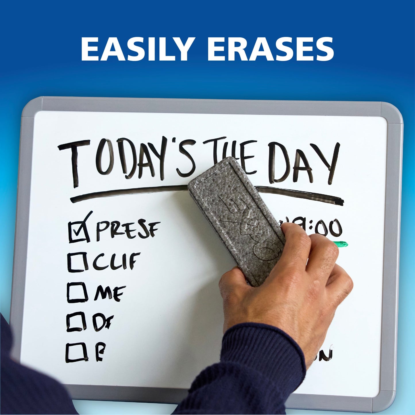 EXPO Dry Erase Markers, Black, Chisel Tip, 16 Count