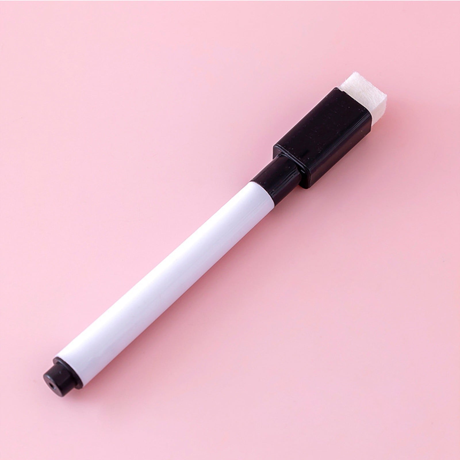 LKXGBMY Magnetic Dry Erase Markers with Eraser Cap, White Board Mini Dry erase Markers Bulk, Fine Point Tip White Board Markers for Teachers Office Home Supplies,1pc Black