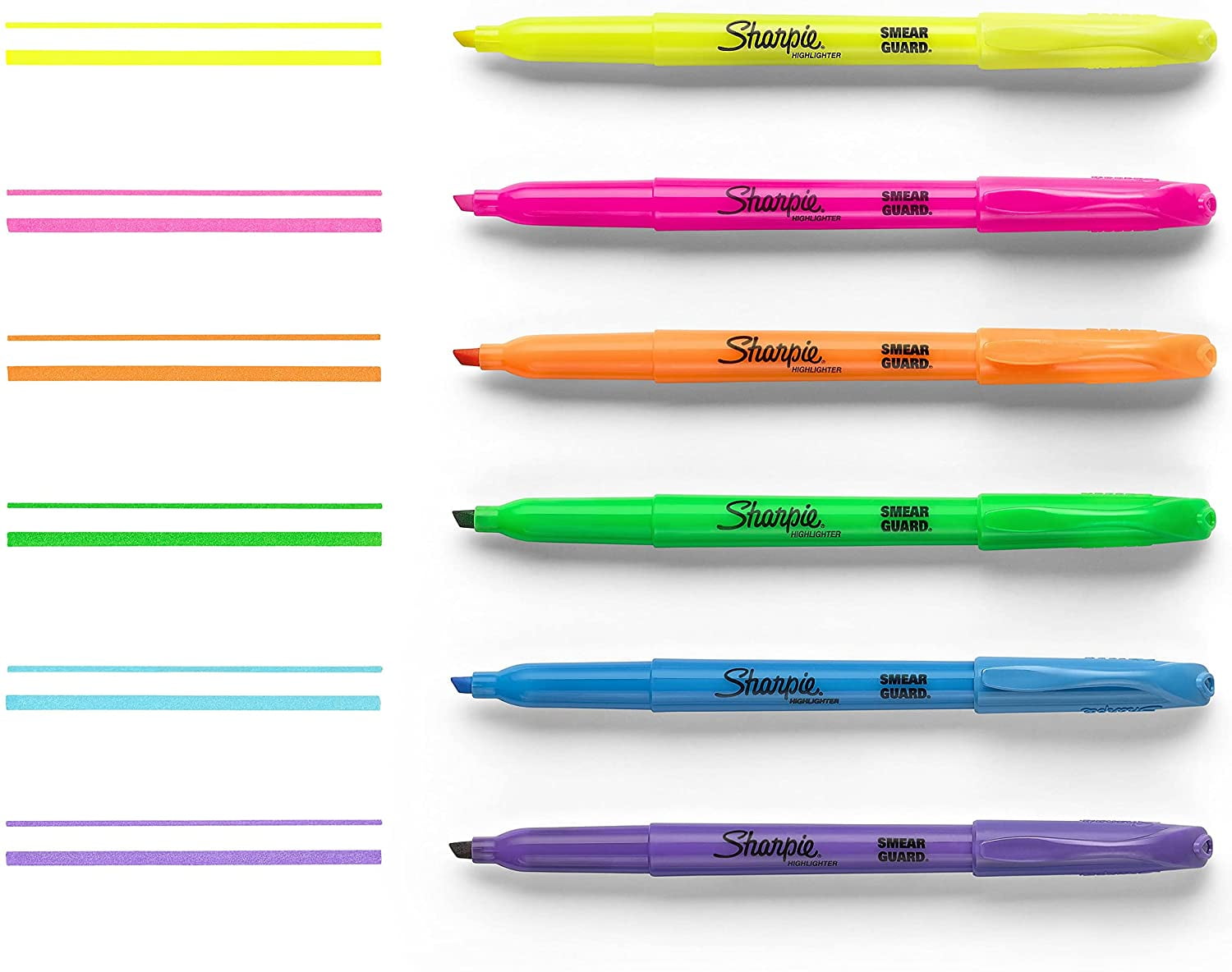 Pocket Style Highlighters, Chisel Tip, Assorted Colors, 24/Pack