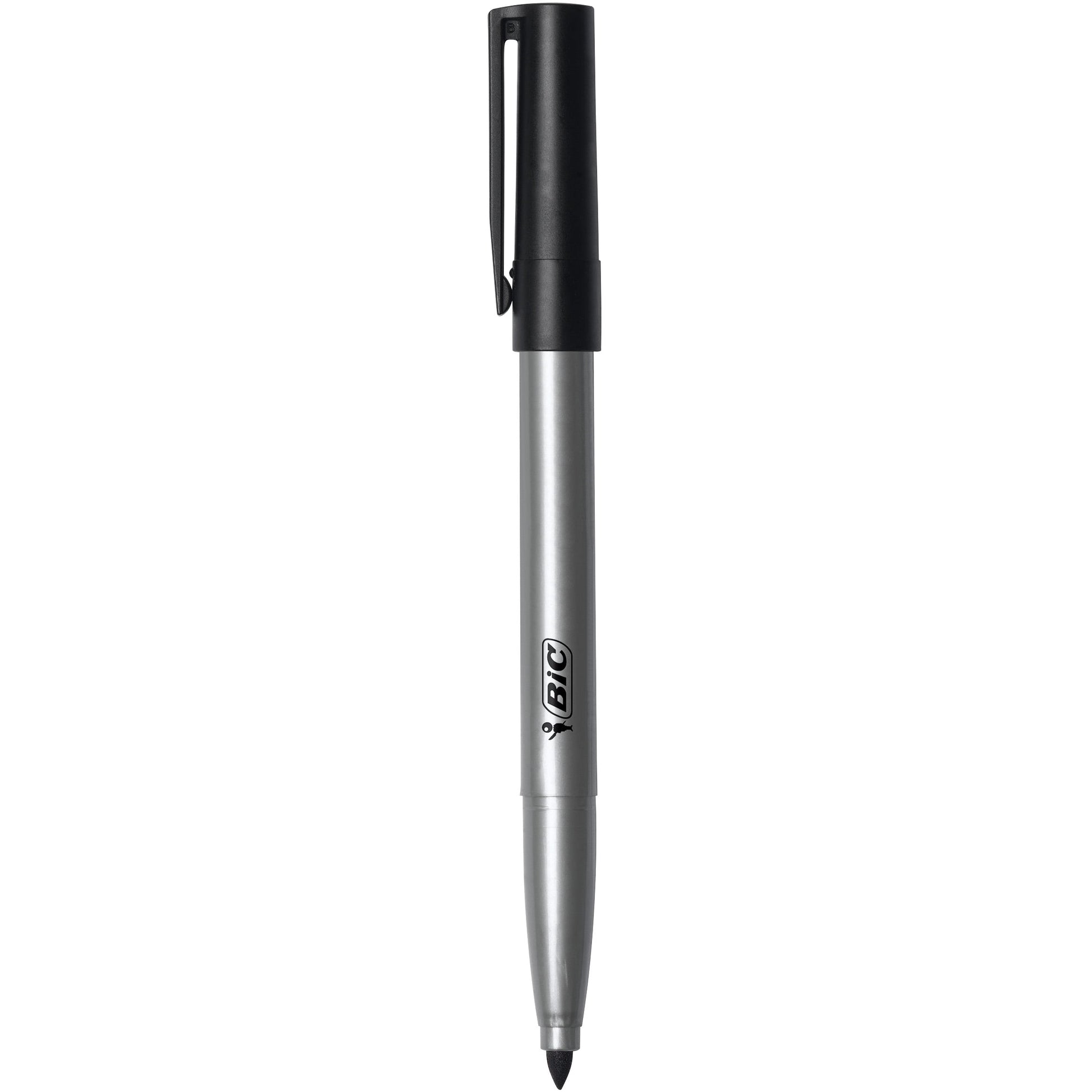BIC Ecolutions Fine Permanent Markers, Recycled Plastic, Black, 36-Count Pack
