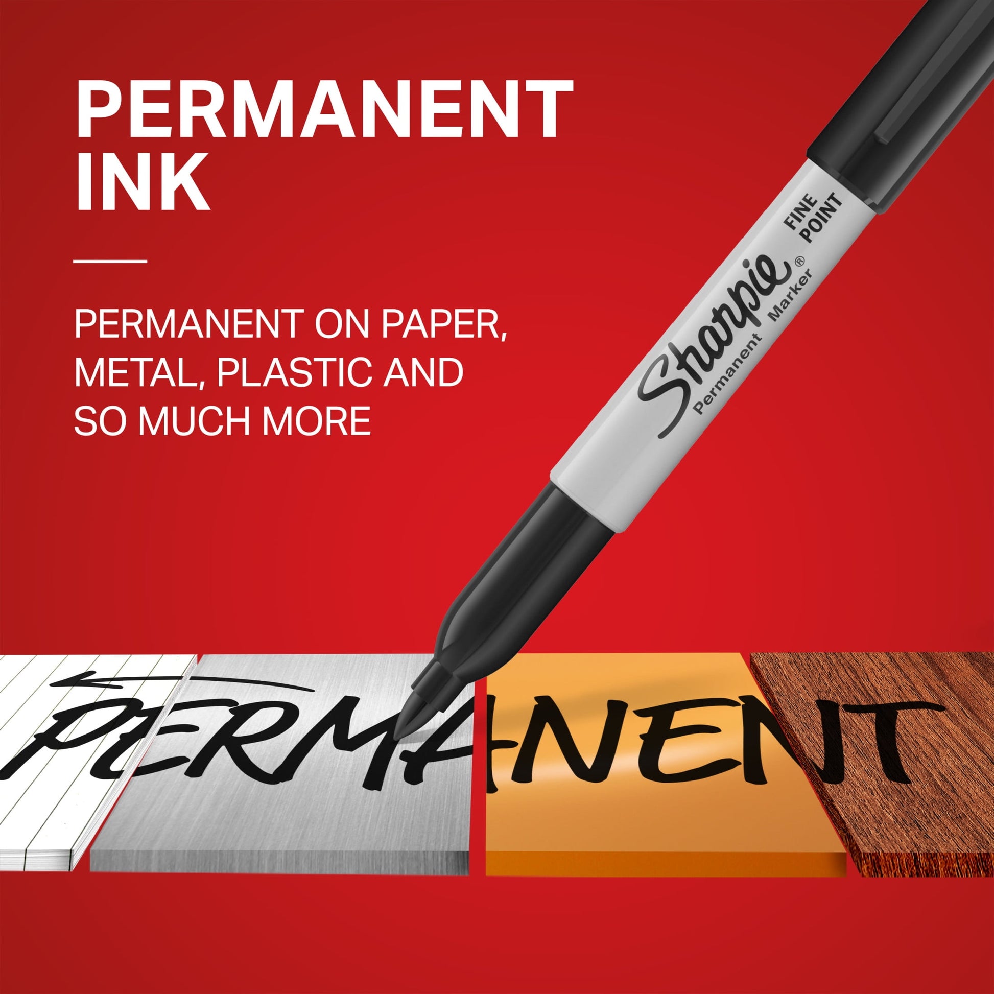 Sharpie Permanent Markers, Fine Point, Black, 24 Count