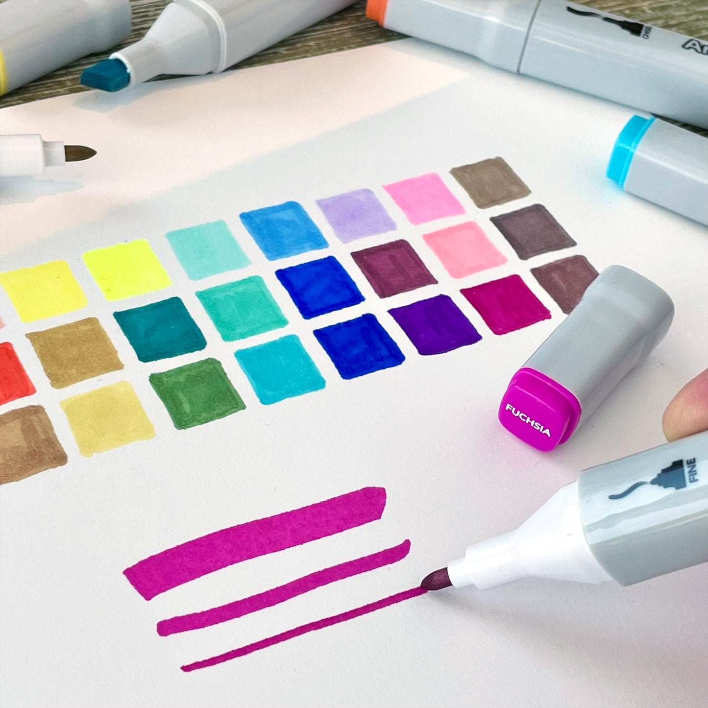 ArtSkills Dual-Tip Blendable Alcohol Markers with Colorless Blenders, for Adults & Teens, 32 Count