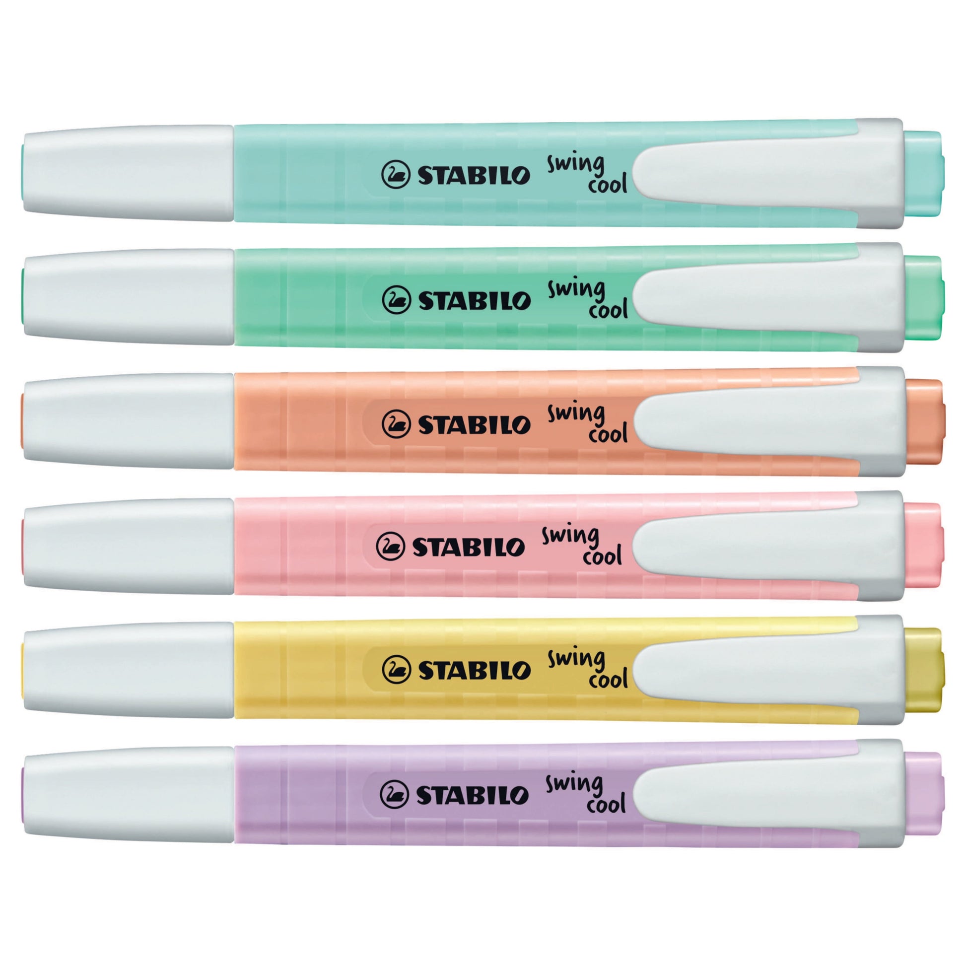 STABILO swing cool Highlighter Wallet Set, 6-Color, Pastel