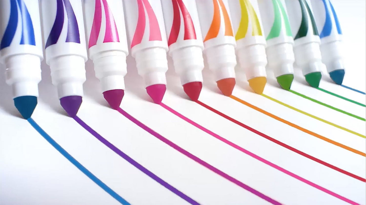 (4 pack) Cra-Z-Art 20 Count Multicolor Broad Line Washable Art Markers, Back to School Supplies