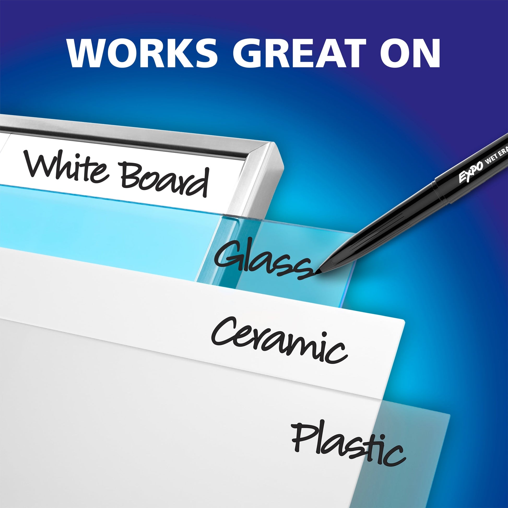 EXPO Wet Erase Markers, Assorted, Fine and Ultra-Fine Tips, 16 Count