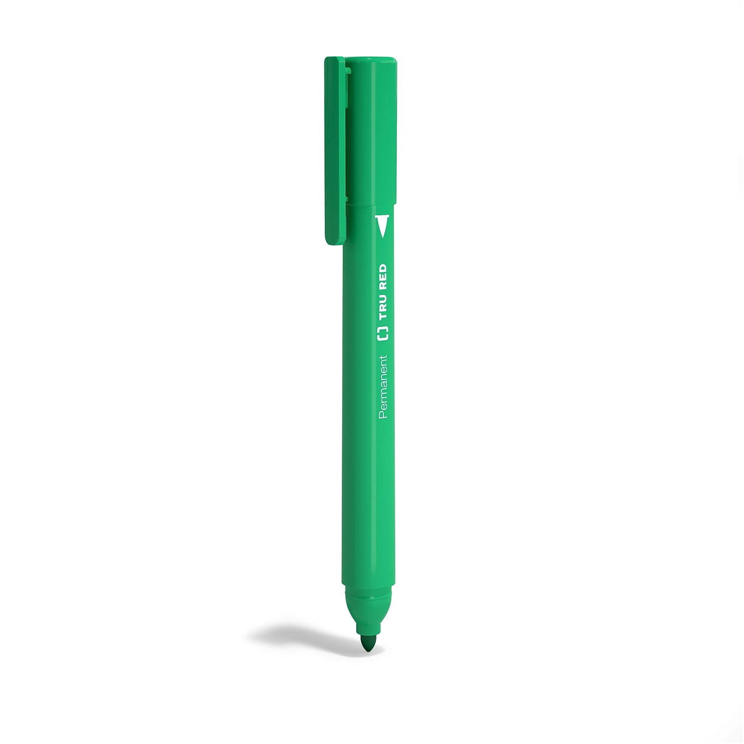 TRU RED Pen Permanent Markers Fine Tip Green Dozen TR54542