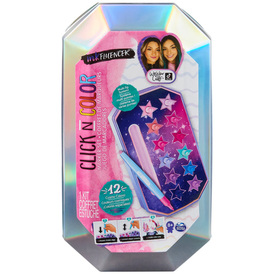 inkFLUENCER, We Wear Cute Click N Color Cosmo Marker Set, 12 Colors